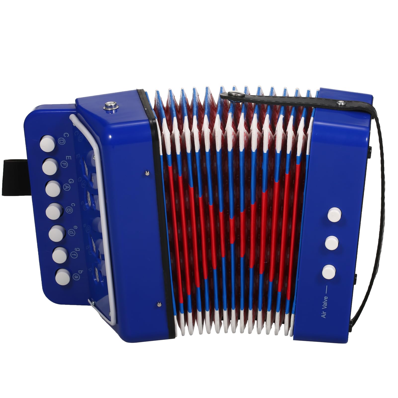 Strumento a fisarmonica 7 tasti 2 bassi piccola fisarmonica strumento musicale educativo scelta regalo di Natale