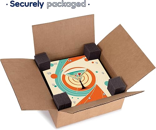 Miniatura 7 de 3dRose Wall Clock Silent - 15 inch - Retro Chic Salad Captured in mid-Century Style - Craftsman Studios - Mid-Century Modern