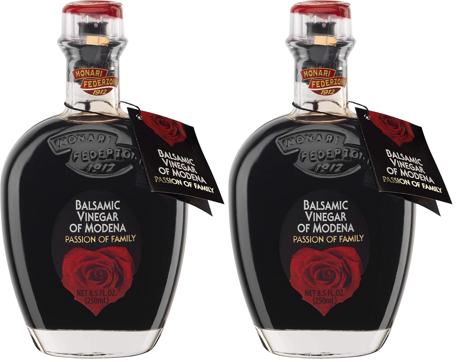 Monari Federzoni Balsamic Vinegar of Modena, Passion of Family, Product of Italy, 8.5 Fluid Ounce (Pack of 2)