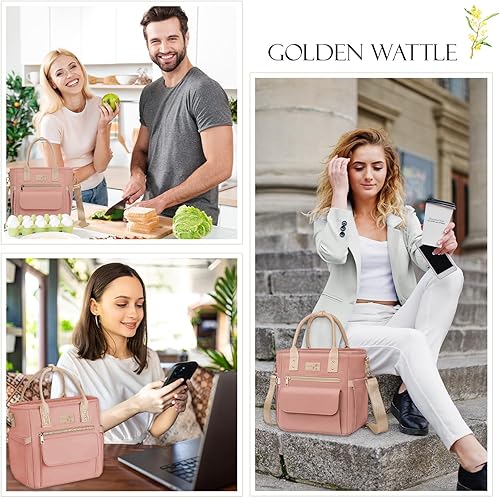 Miniatura 7 de Lonchera de lujo para mujer, lonchera aislada a prueba de fugas para mujeres, regalos para el día de la madre para profesores, impermeable, con