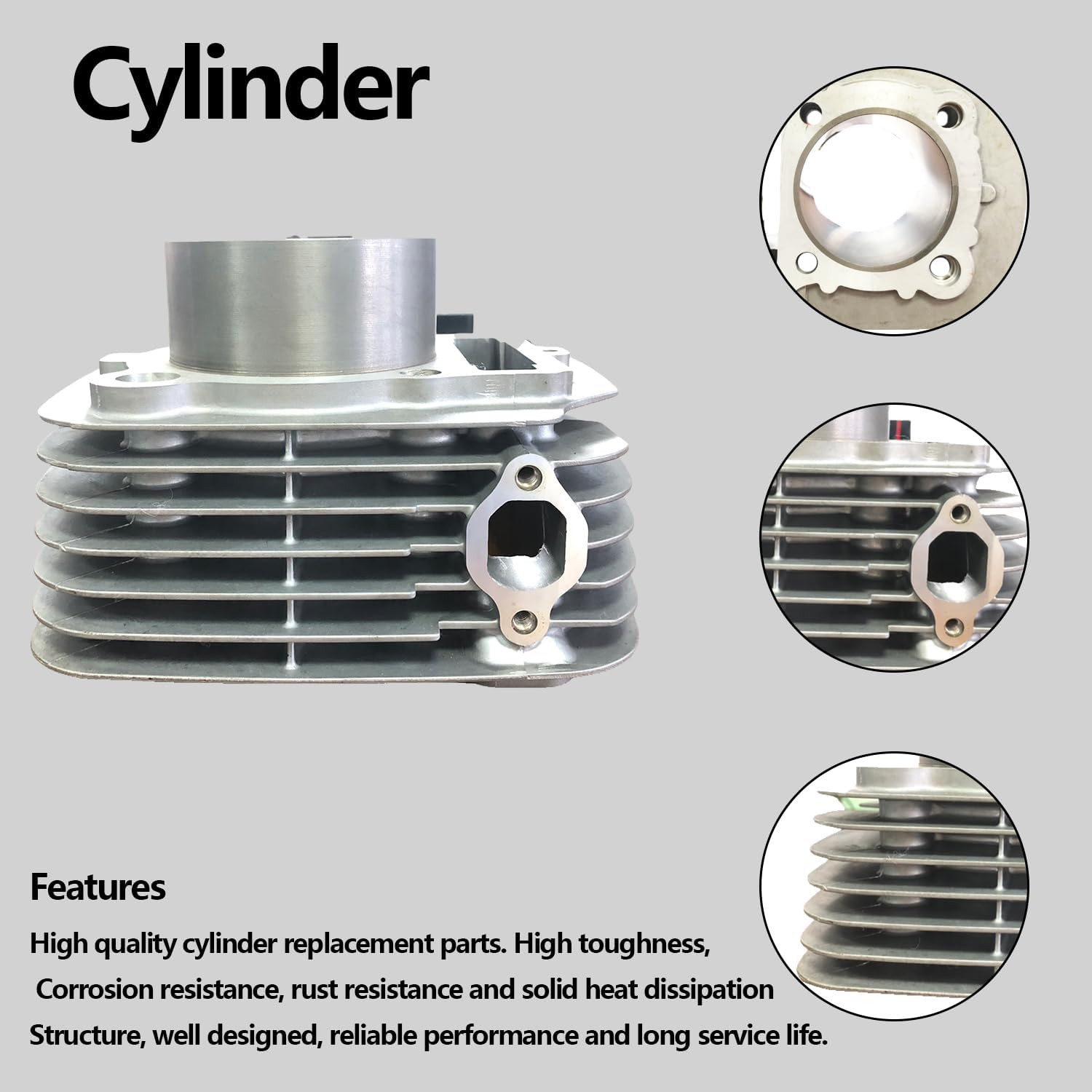 Silver Cylinder Piston Ring Spark Plug Gasket Rocker Arm Shaft Fit for Yamaha Big Bear Bruin 350 2x4 4x4 Moto-4 Warrior Wolverine 350 2x4 4x4 OEM 4GB-11610-20-00 93450-19095-00