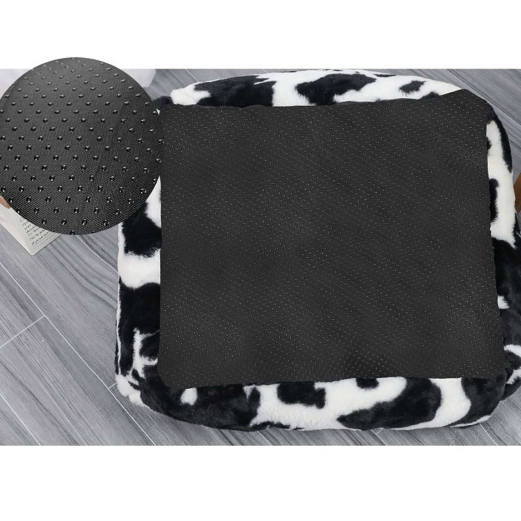 Amazon.co.jp: ペットベッド 猫 犬 ベッド ふわふわ 牛柄 もこもこ