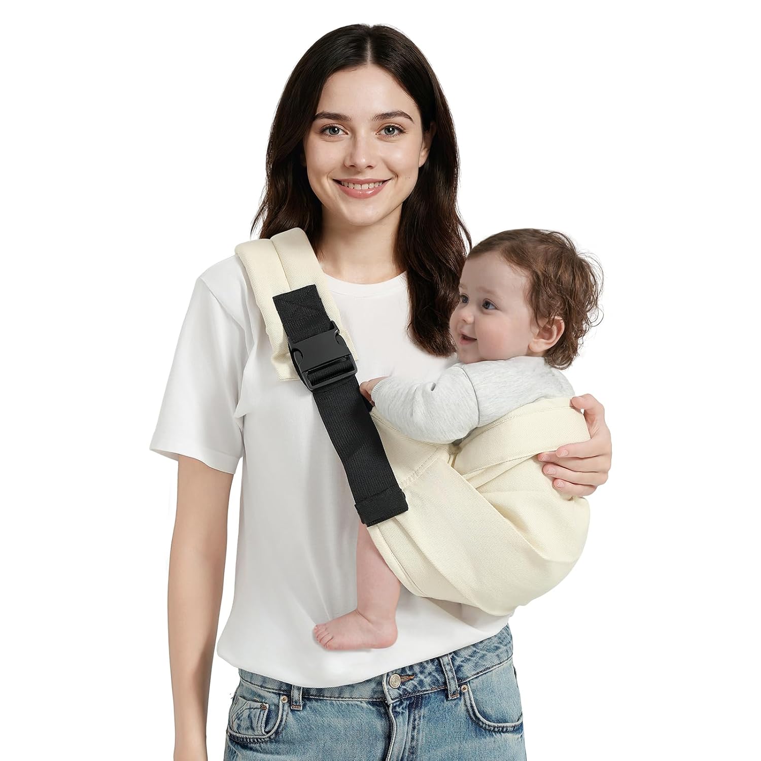 Baby Sling Carrier with double safety buckles