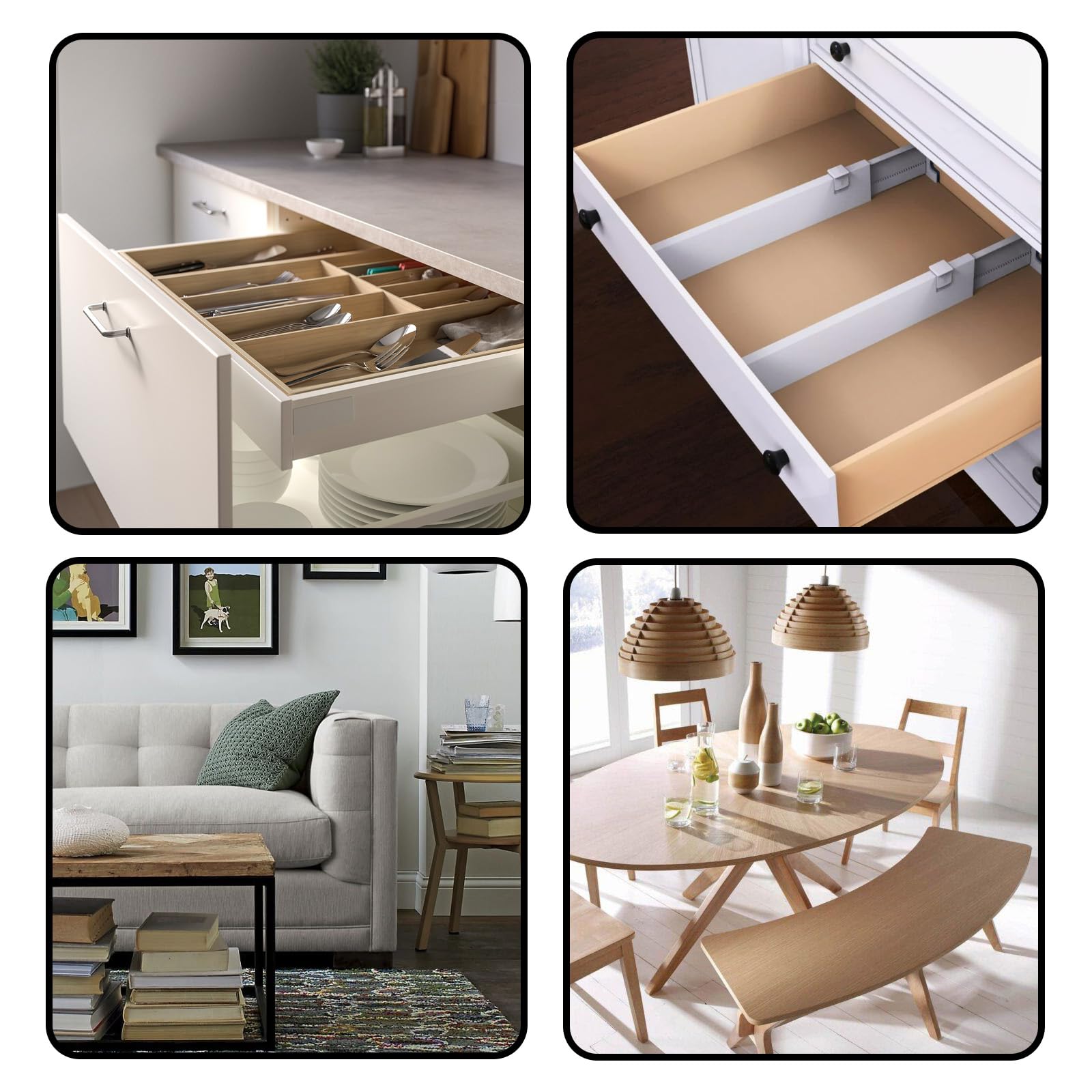 Cinta autoadhesiva para Muebles, Ancho Interior 18mm, Cinta para Cantos, Cinta para Cantos de Muebles, Cinta para Juntas de Esquinas, para Mesas y Armarios, Negro