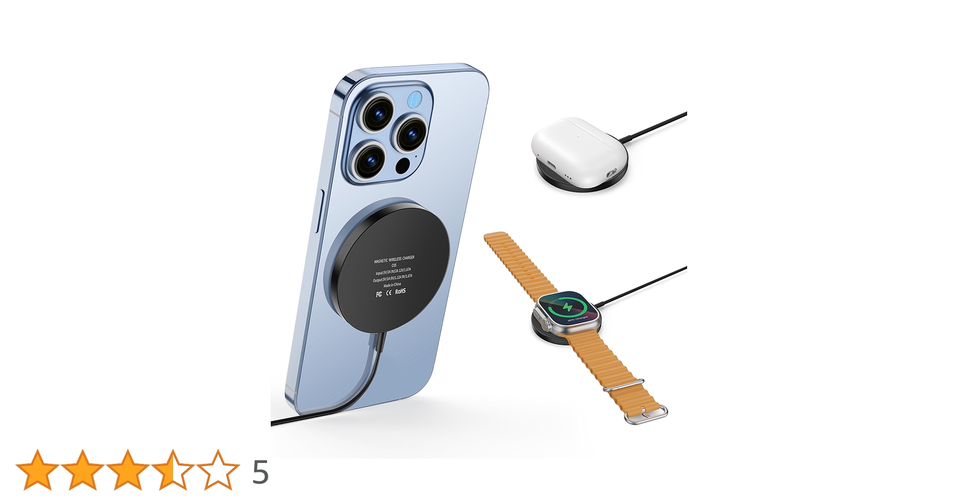 Amazon.co.jp: Mag Safe充電器 ワイヤレス充電器 マグネット式