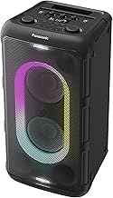 Panasonic BMAX Altavoz Port&aacute;til Bluetooth, 150W Bass Boost Larga Duraci&oacute;n de la Bater&iacute;a, Inal&aacute;mbrico, 7 Colores de Luz y 12 Patrones w/Flash & Strobe Plug-in Guitarra y Host Karaoke Party, SC-BMAX10