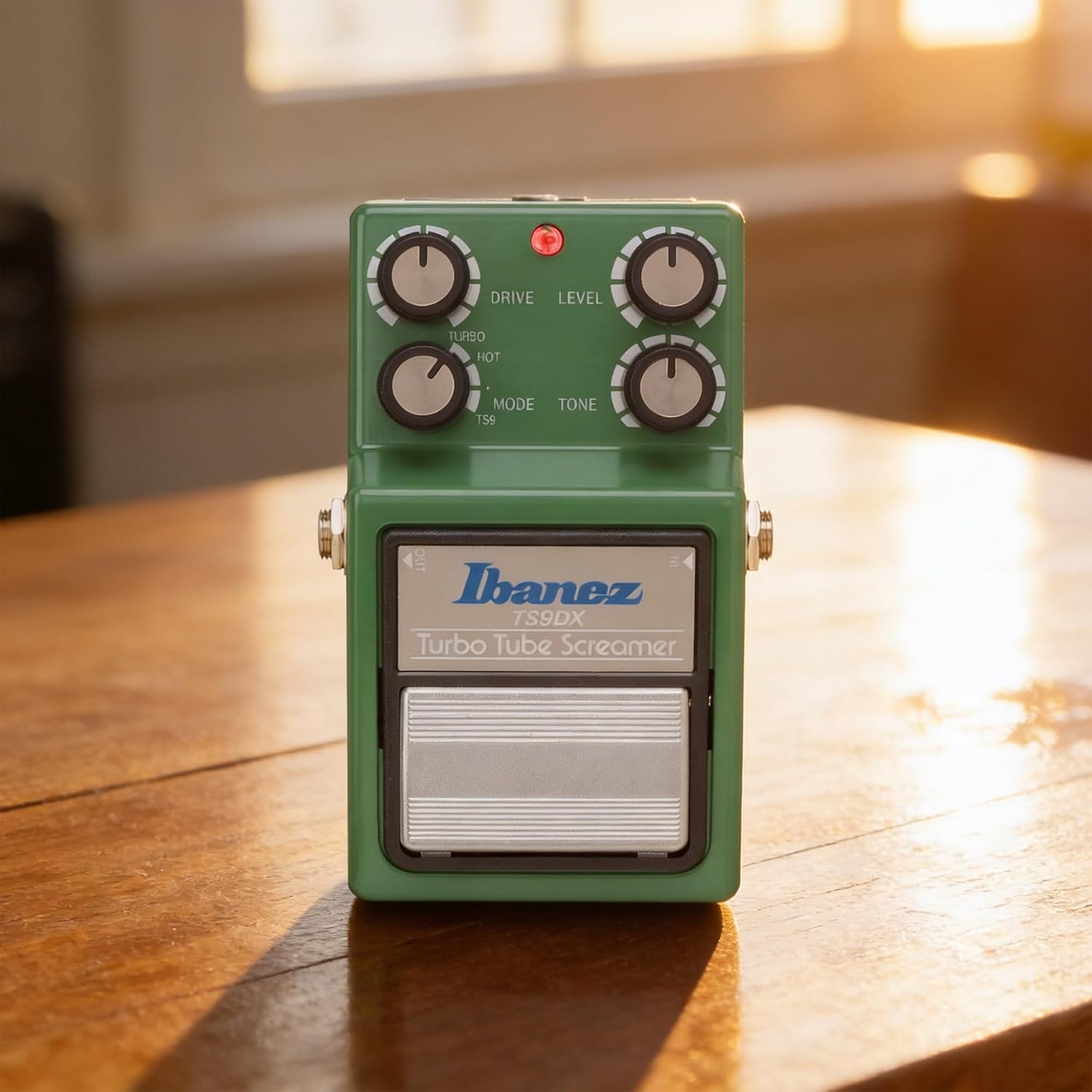 Ibanez TS9DX Turbo Tube Screamer Overdrive Bundle with Power Supply, Patch Cable, Picks, and Austin Bazaar Polishing Cloth