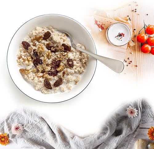 Miniatura 38 de SANTUO Juego de cucharas de acero inoxidable, 12 cucharas de 6.7 pulgadas, cubiertos de cubiertos, cucharas de postre, acabado espejo y apto