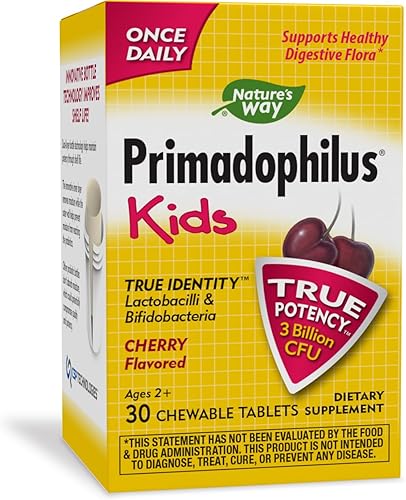 Nature's Way Primadophilus Kids 3 mil millones, 30 masticables