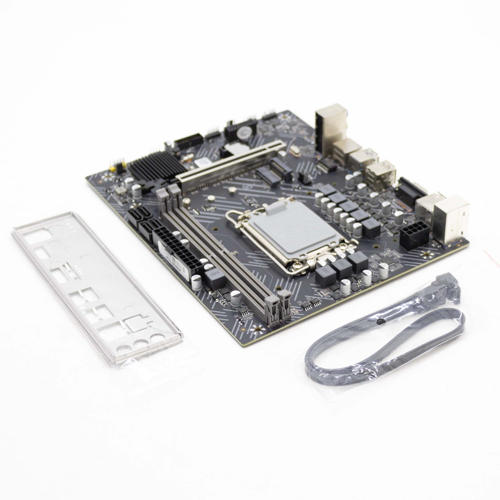 SIMPLETEK - Scheda Madre Micro-ATX H610 LGA 1700 DDR4 | Compatibile con Intel 12a/13a/14a Gen | HDMI DisplayPort VGA RS232 (COM1) PS/2