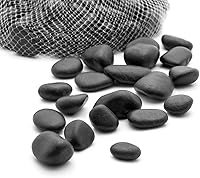 Royal Imports Black River Rocks 5 lbs - Polished Pebbles for Vase Filler, Aquarium Gravel, Indoor Plants, Terrariums, Crafts & Landscaping