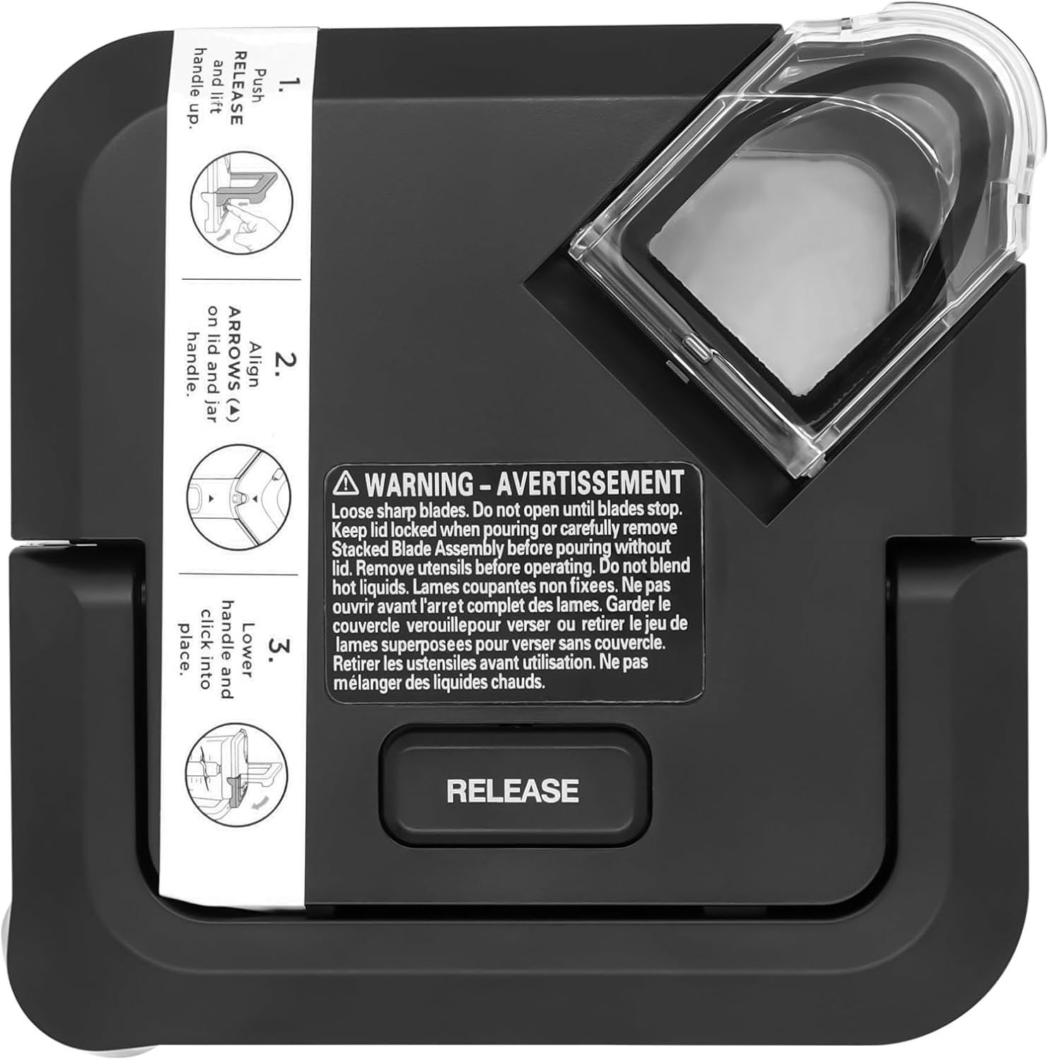 WARDFYT Locking Lid Replacement Compatible with Ninja BL660