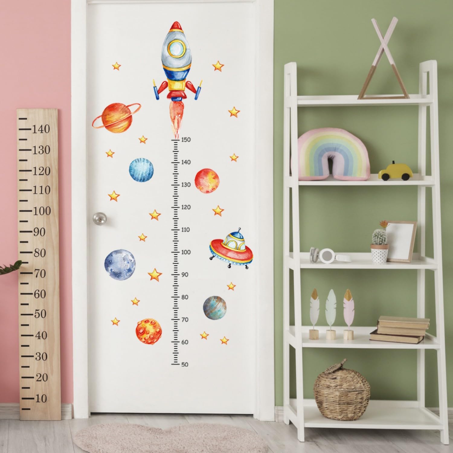Wall Sticker for Children Height Chart Wall Sticker with Scale, Wall Sticker Kids Height Chart Height - Image 4