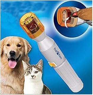 Fakeface Battery Powered Safe Auto Electric Pet Nail Clippers Trimmer Dog Cat Gentle Claw Paw Care Grinder Grooming Drill File Kit Nail Gentle Filing Wheel Shedding Manicure Pedicure Tool Set