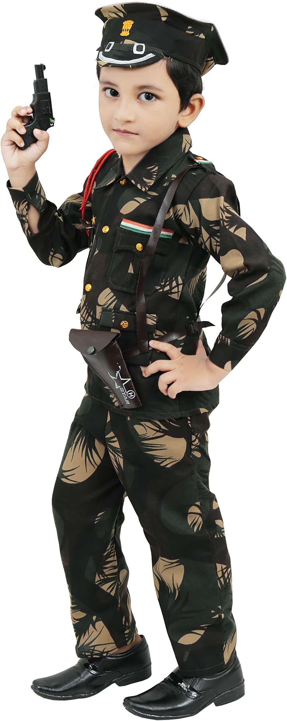 Chandrika Kids Army Costume Dress For Boys (8-9 Years)