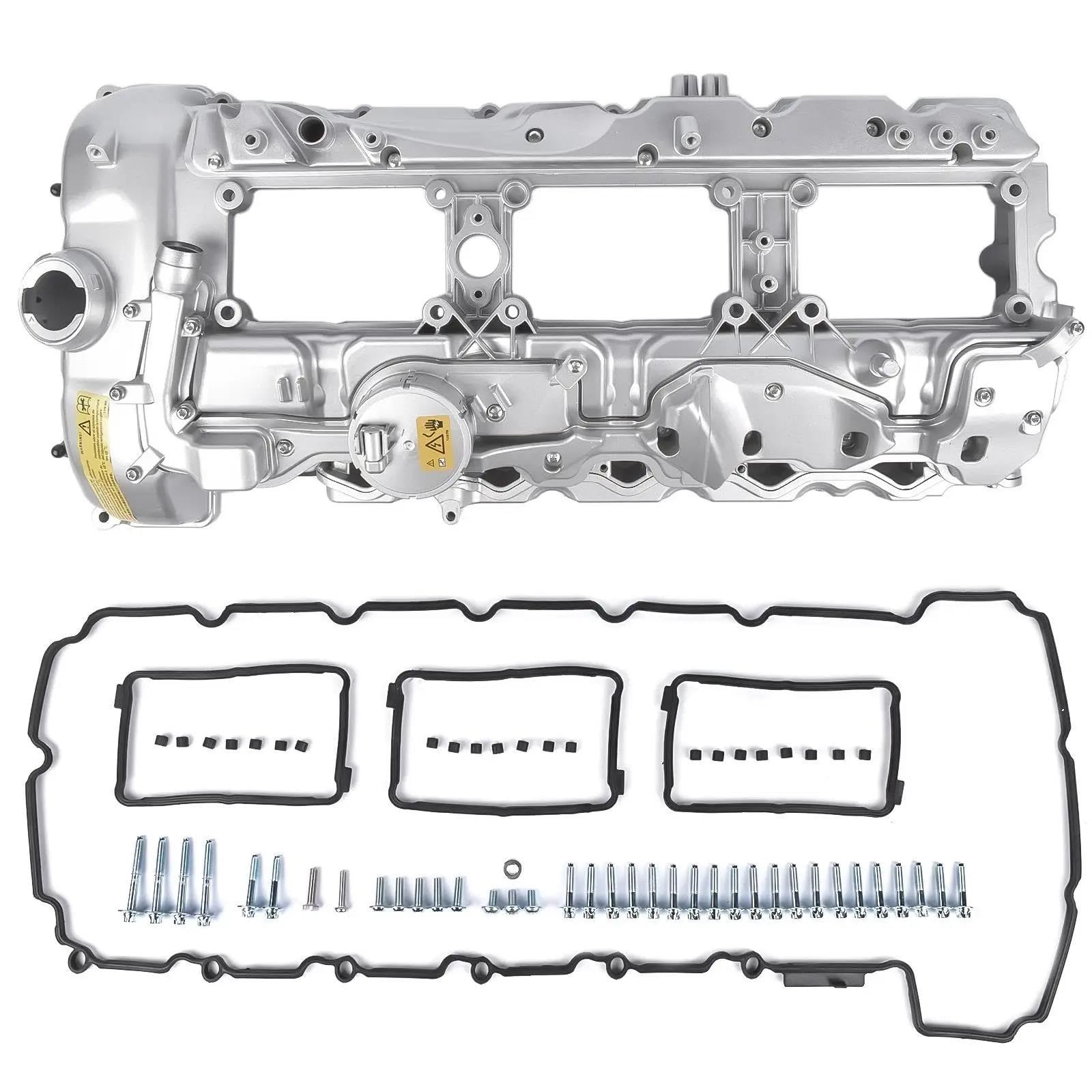 Coperchio valvola auto 11127570292 Coperchio Valvola In ALLUMINIO Con Guarnizione E Cappuccio Per BMW Per 135i 335i 535i 640i 740i X3 X5 N55 coperchio punterie