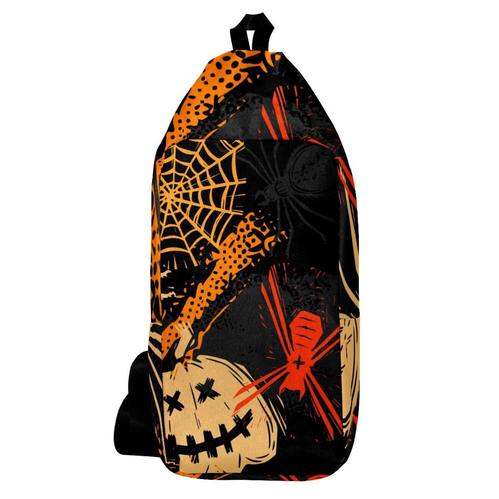 Sac à dos citrouille et araignée multicolore, le cadeau idéal pour voyageur - 6