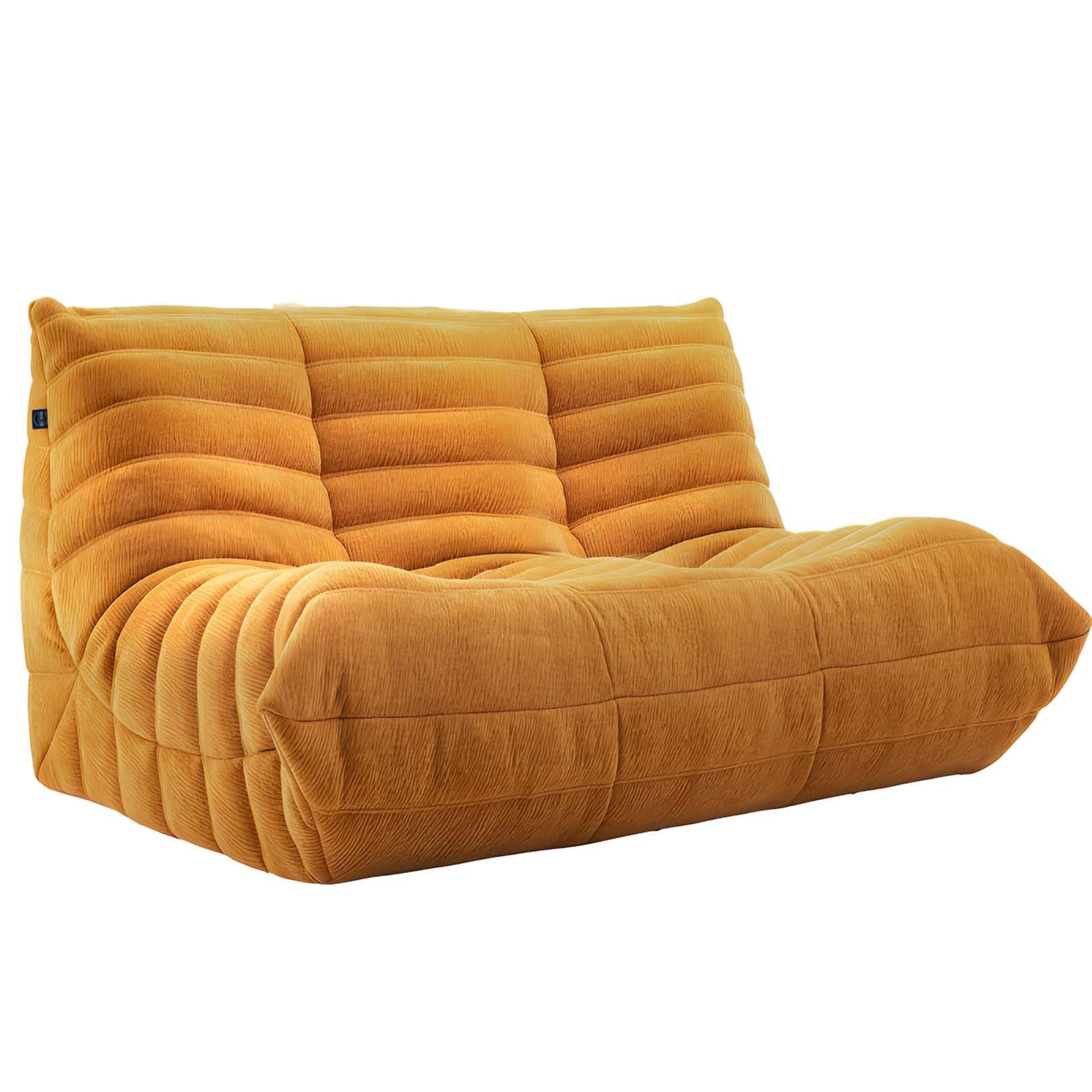 Krzesło kominkowe, pełna kompresja gąbki, miękkie zamszowe krzesło wypoczynkowe, kanapa bez kości, kanapa na leniwą podłogę, worek do siedzenia sofa do salonu sypialni B, podwójne siedzenie