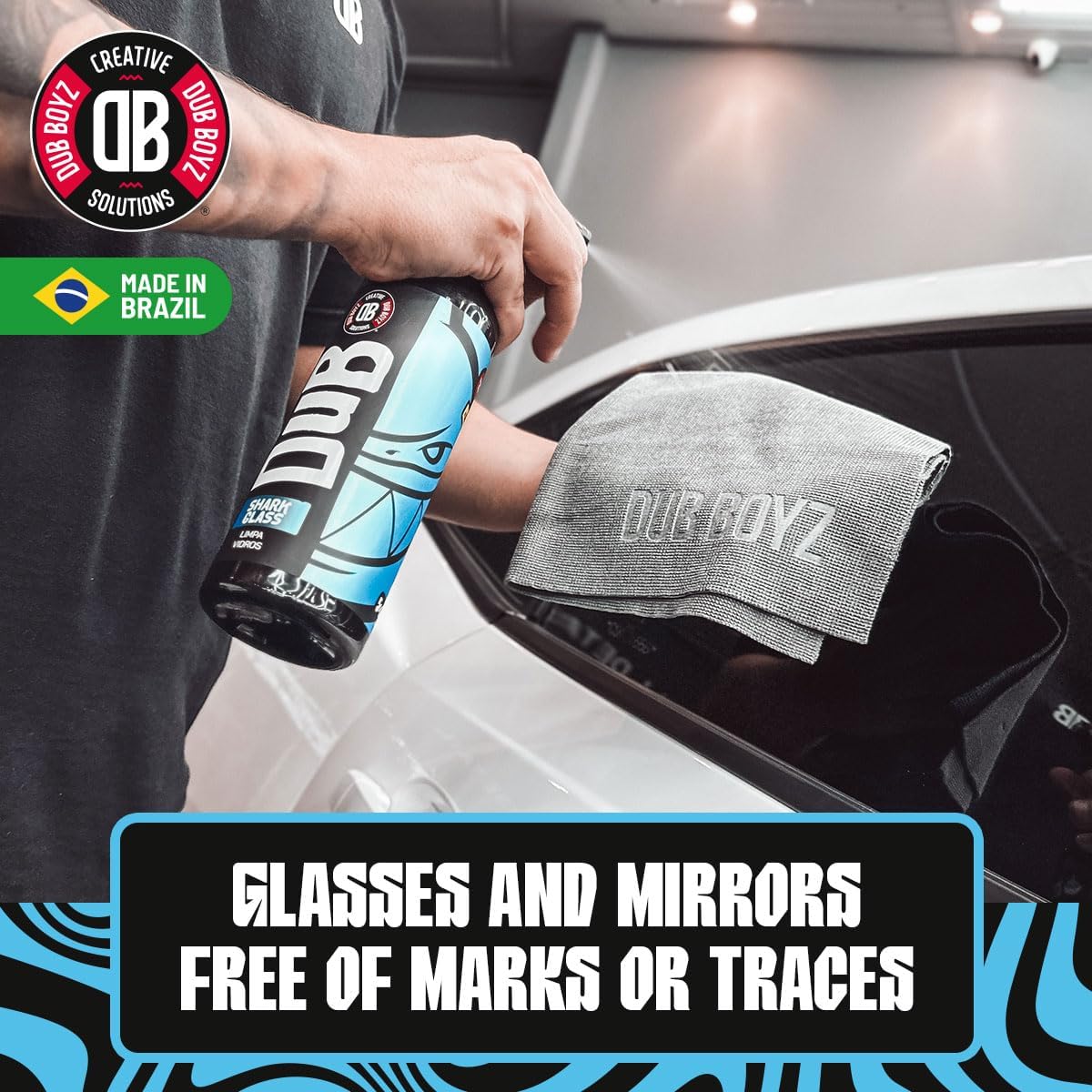 Dub Boyz Ultimate Exterior Car Wash Kit – Includes Hypo Float Citrus Pre-Wash, Snow Many Foam Shampoo, Iron Skunk Wheel Decontaminant, Good Shine Tire Cleaner, and Shark Glass Cleaner – Full-Stage Det