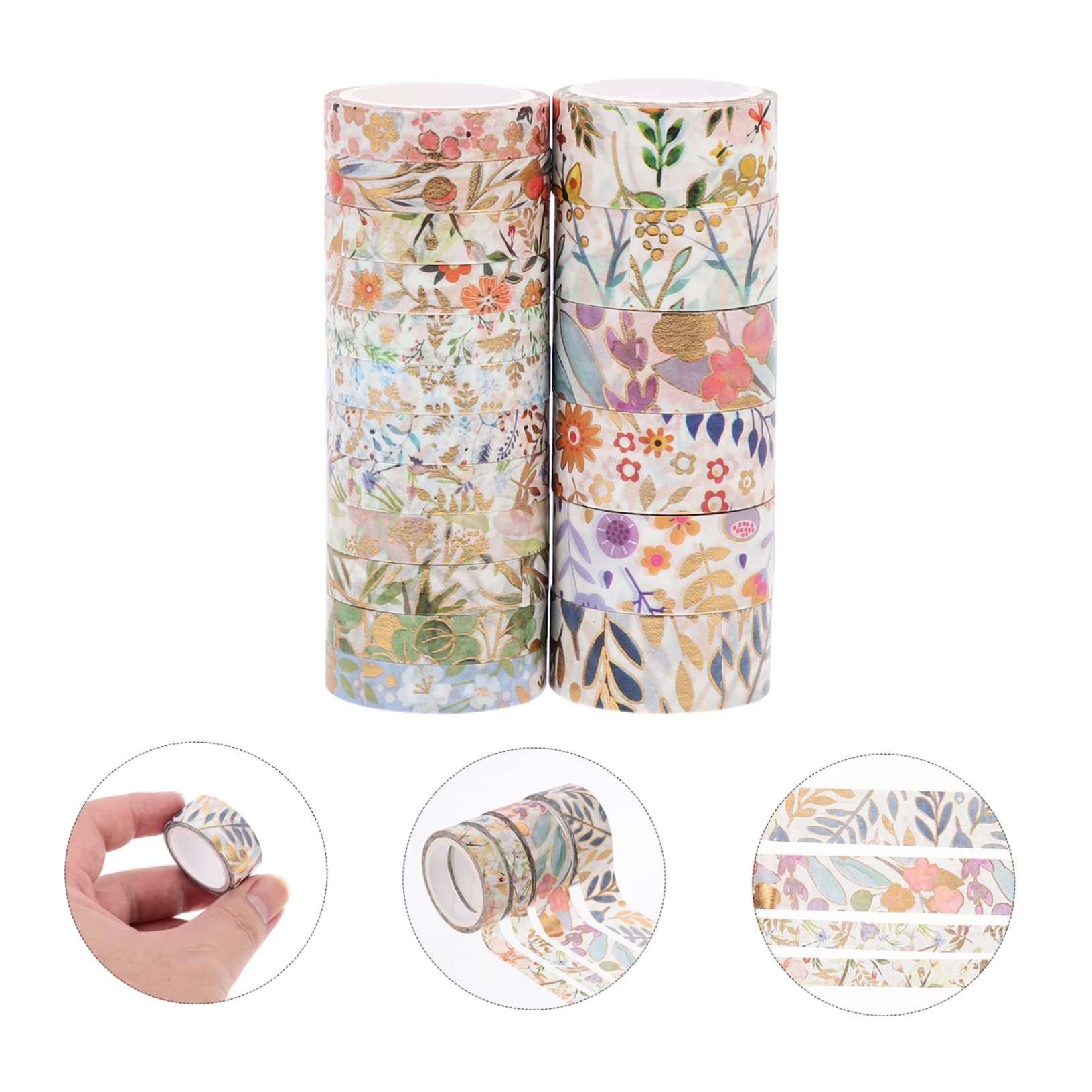NUOBESTY 54rollen Washi Klebebänder Dekorative Tapes Für Scrapbooking Planner Und Journaling Leicht Abziehbar Und Wiederverwendbar Für Kreative Bastelprojekte
