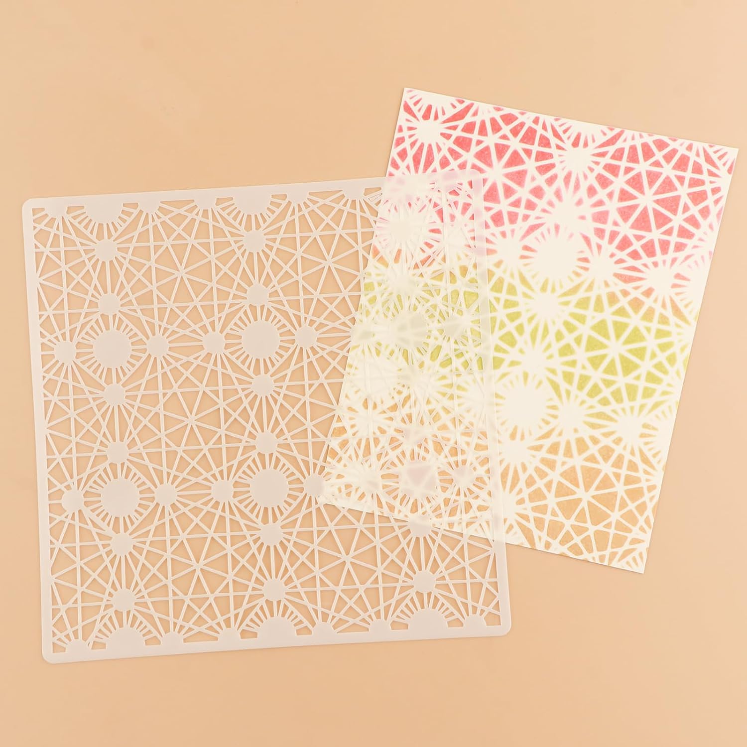 Briartw 12 Sheets Plastic Stencil,6x6inch Painting Template for Card Making,Reusable Stencil Kit for Painting On Wood, Wall, Fabric, Rock, Chalkboard, Sign, DIY Art Projects