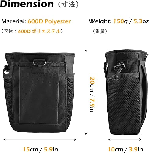 Vista 93 de TRIWONDER Bolsa de cigarrillos táctica Molle Pequeña Bolsa Militar Batería Cigarrillo Estuche EDC Utilidad Tarjetero Ranura Encendedor Mini Cigarro