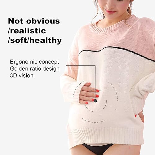 Miniatura 6 de Vientre falso de embarazo, silicona artificial flexible para adultos, vientre falso para embarazadas, vientre falso para embarazo, abdomen falso,