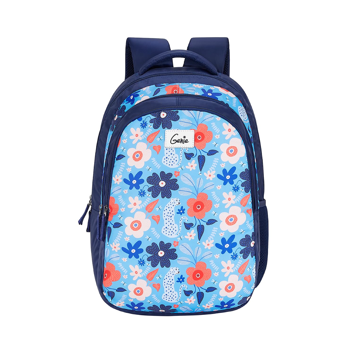 Genie Mink School Bag for Girls, 17 inch. Animal print Backpack for Women, 3 compartments Water Resistant Stylish and Trendy College Backpacks for Girls. 27 litres (B097JHB24N) Amazon Price History, Amazon Price Tracker