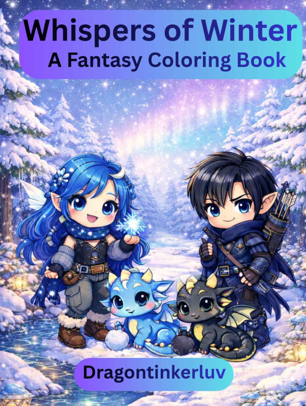 Whispers of Winter: A Fantasy Coloring Book
