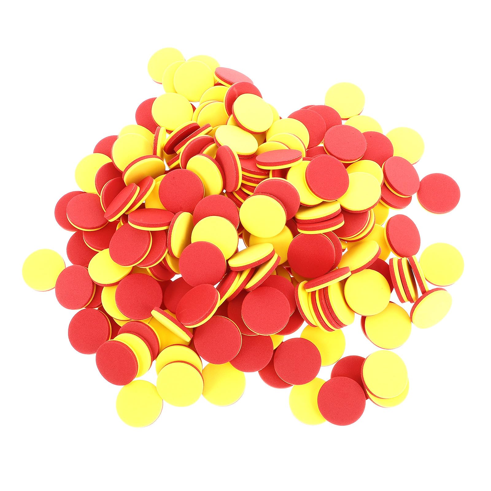 TOYANDONA 200 Stück Runde Mathematik Zählchips aus Eva für Kinder mit Zweifarbigen Zählscheiben Sicher und Leicht Handhabbar für Klassenzimmer und Lernspiele
