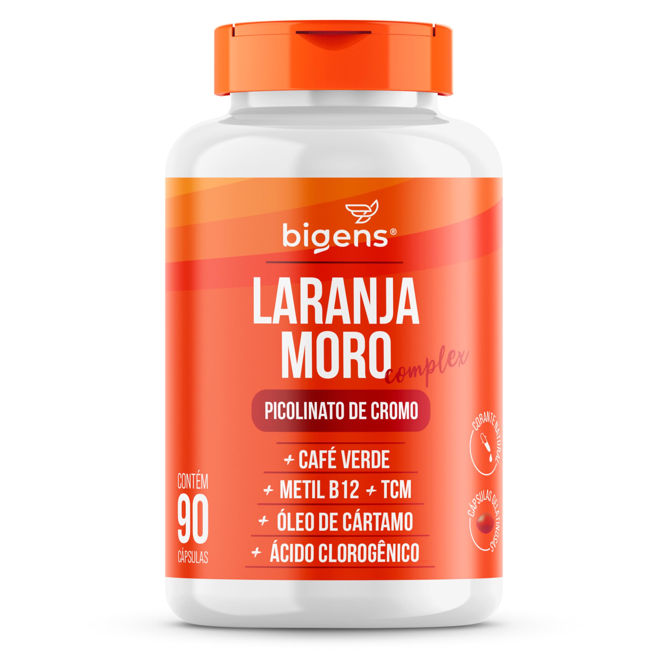 Laranja Moro Complex, Café Verde + Cromo + Cártamo + B12