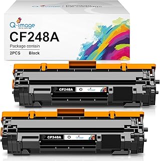Q-image Compatible Toner Cartridge Replacement for 48A CF248A use for Laserjet Pro M15w M29w M30w M31w MFP M28w M28a M29a M15a M16a M16w Printer Toner(2 Black)