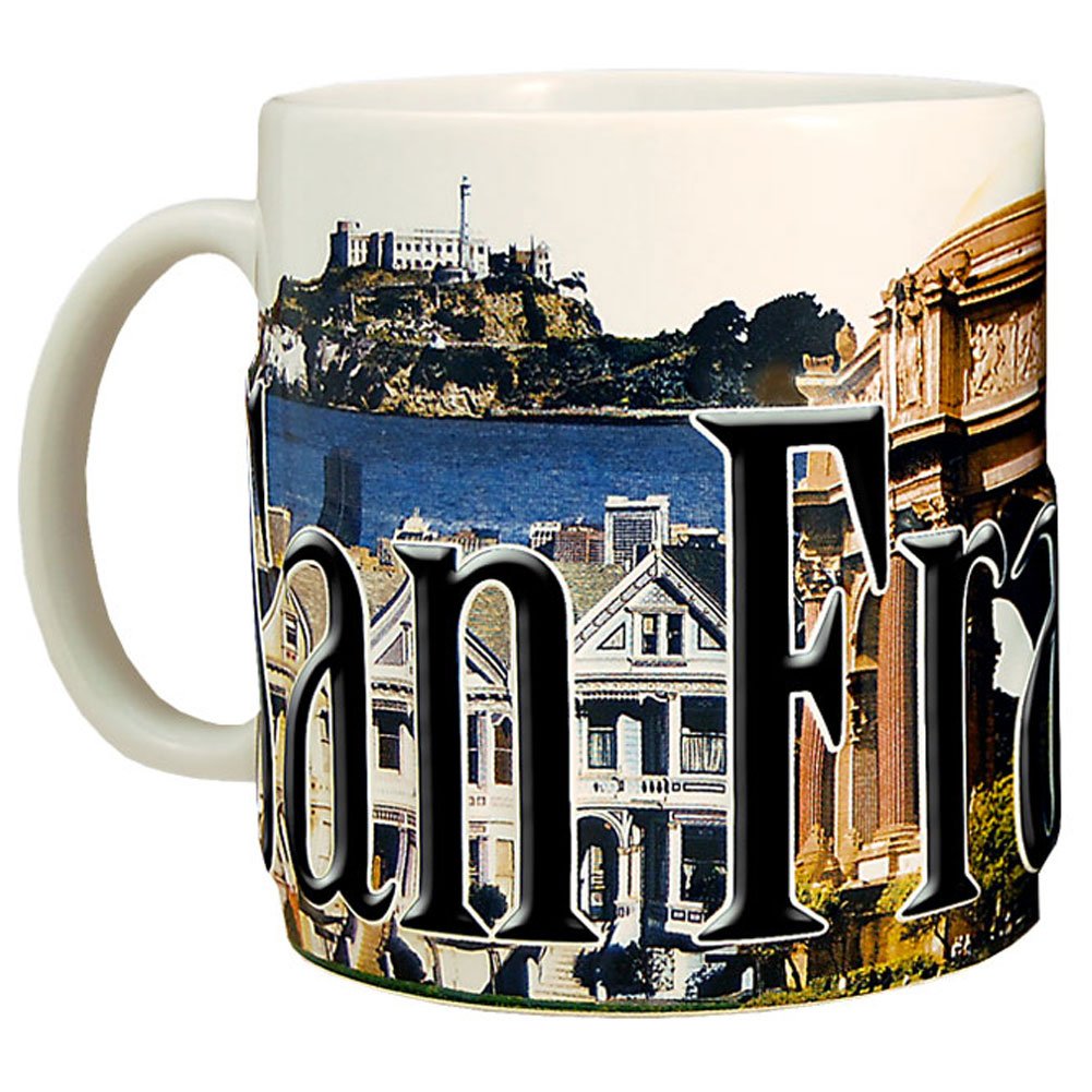 AmericawareSan Francisco 18oz. Color Relief Coffee Mug