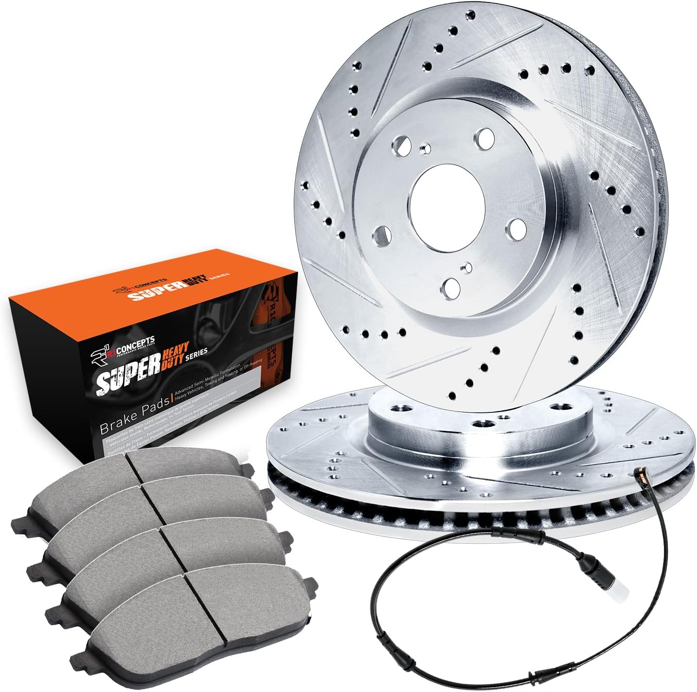 R1 Concepts Front Brakes and Rotors| Automotive Replacement Brake Kits| Front Optimum OEp Brake Pads and Rotors Kit| Fits 2003-2006 Dodge Sprinter; 2002-2006 Freightliner Sprinter