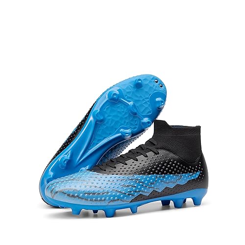 DREAM PAIRS Men's Firm Ground Soccer Cleats High-top Football Cleats