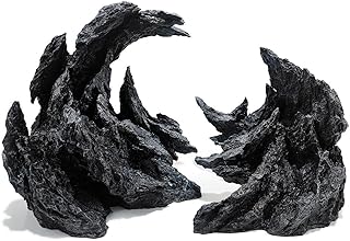 Allcolor Fish Tank Decor Rocks.Aquarium Decoration Model.Easy Superior Aquascape. (Soul Canyon-15inch)