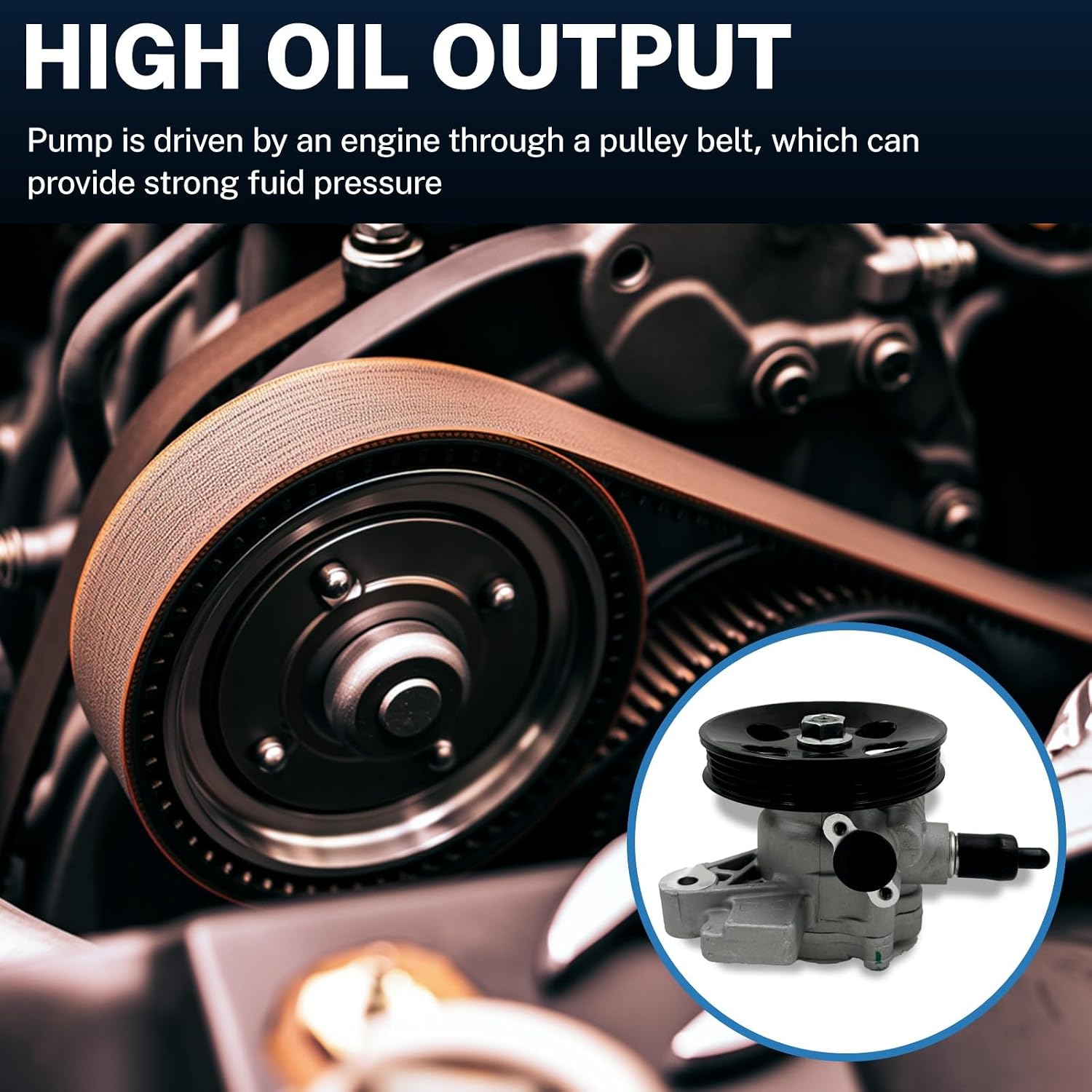 21-5919 power steering pump with pulley,for honda accord 2.3l 1998 1999 2000 2001 2002