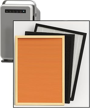 HEPA Air Purifier Filter Replacement Pack 1439 for Nikken Air Filter AirWellness Power5 Pro 1438 - Multistage HEPA and Activated Carbon Filtration System - Home Air Purifiers for Cleaner Indoor Space