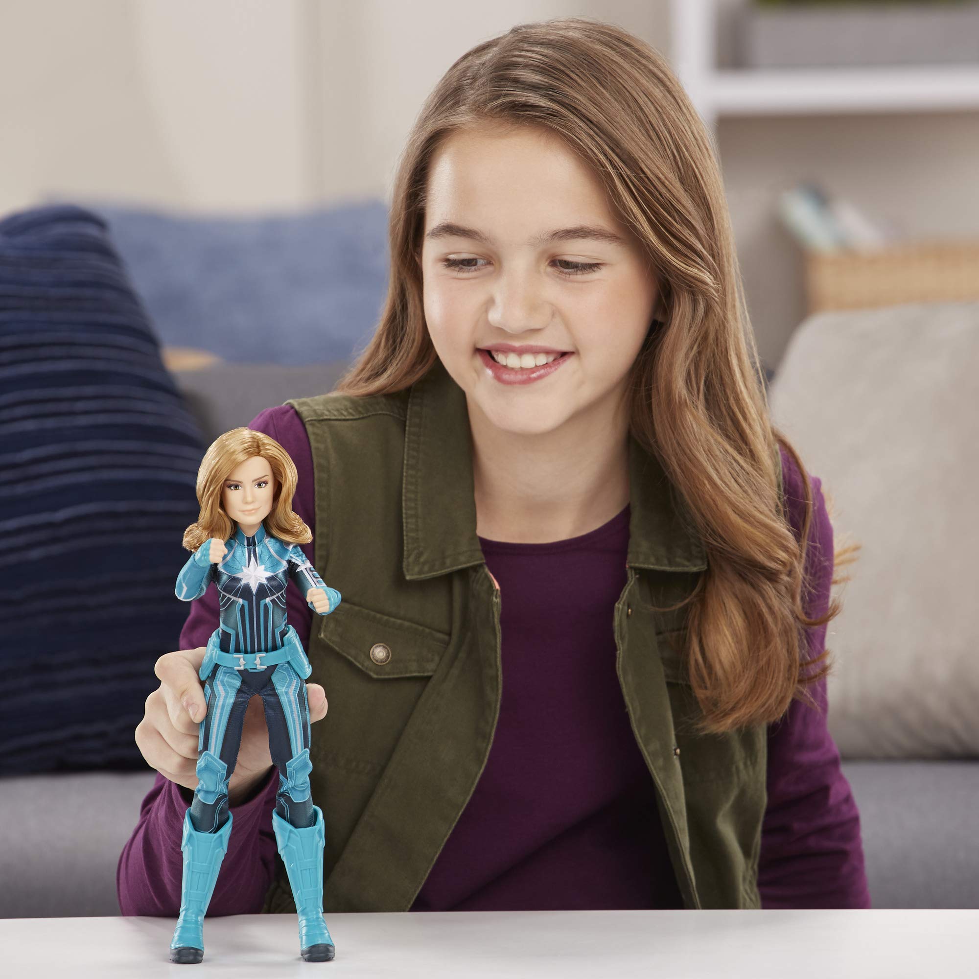 Marvel Captain Marvel (Starforce) Super Hero Doll with Helmet Accessory (Ages 6 and up)