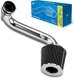 PHILTOP Cold Air Intake Kit for 2001-2005 Honda Civic 1.7L L4 DX/LX/EX/GX/HX - Black Aluminum Performance Upgrade