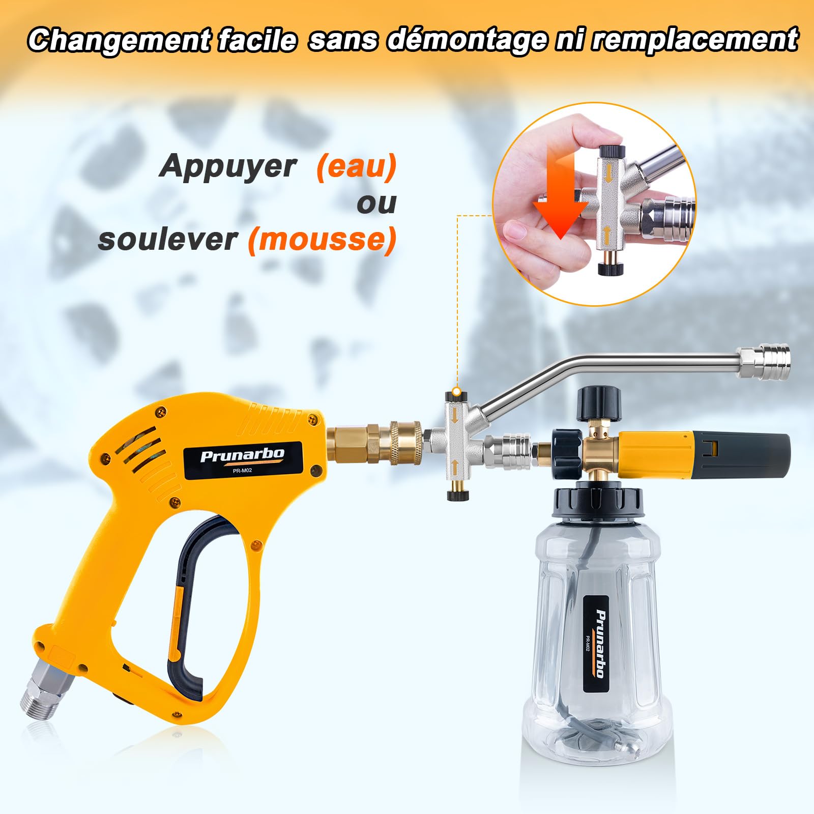 Kit Canon à Mousse et Pistolet Compatible Kärcher K2-K7