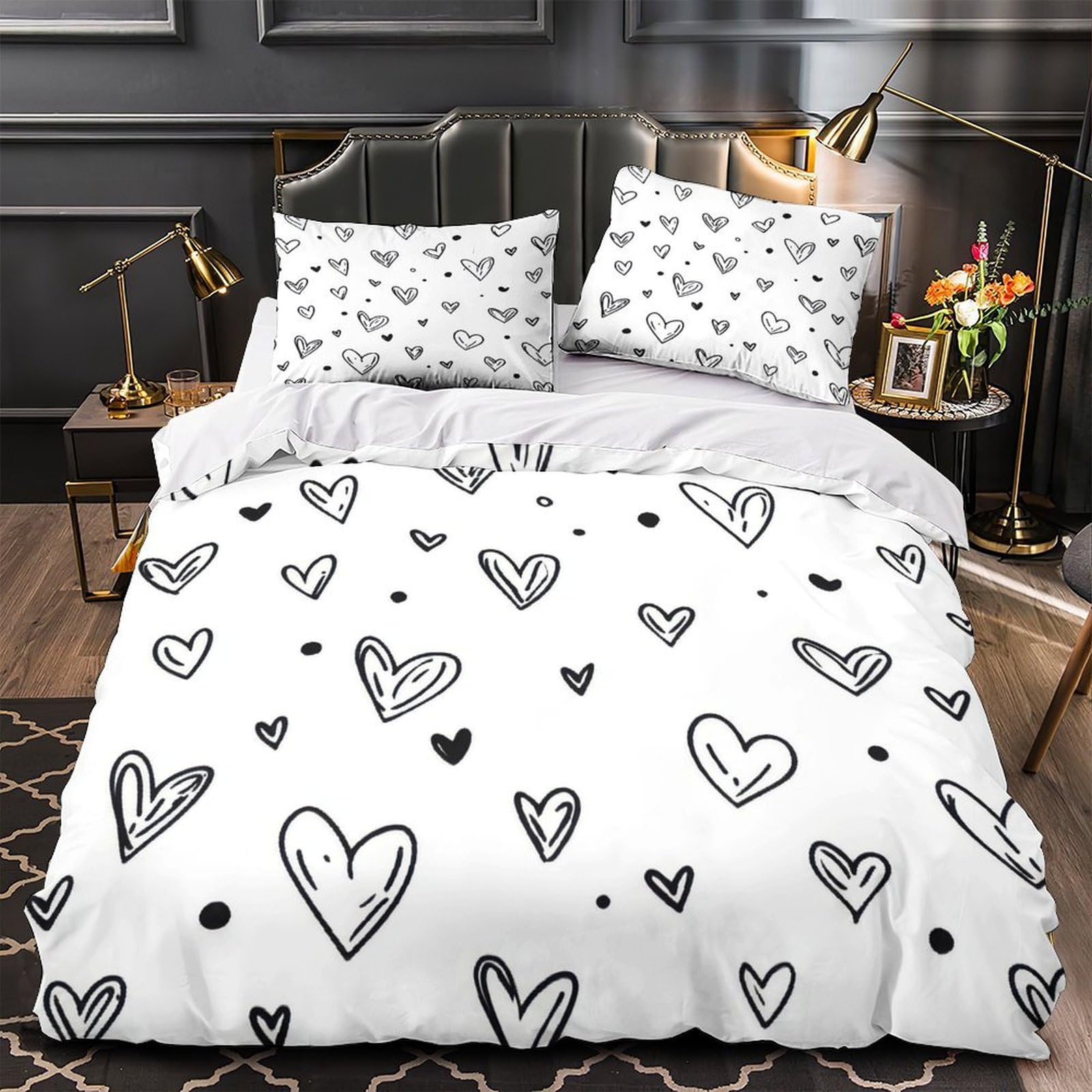 Parure de lit citrouille d'Halloween en microfibre douce pour lit double