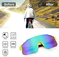 Vista 6 de FEISEDY Gafas de sol deportivas para hombres, mujeres y adolescentes - Béisbol, ciclismo, ciclismo UV400 protección B2388