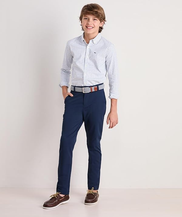 vineyard vines Boys On-The-Go Pant, Blue Blazer, 5 by vineyard vines - Image 2