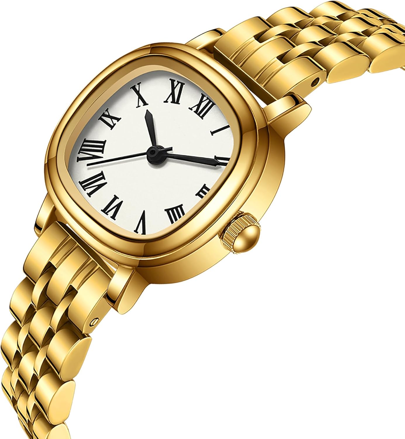 findtime Gold Watches for Women Dainty Luxury Retro Vintage Designer Square Dial with Roman Numerals Easy to Read Reloj para Mujer - Image 2