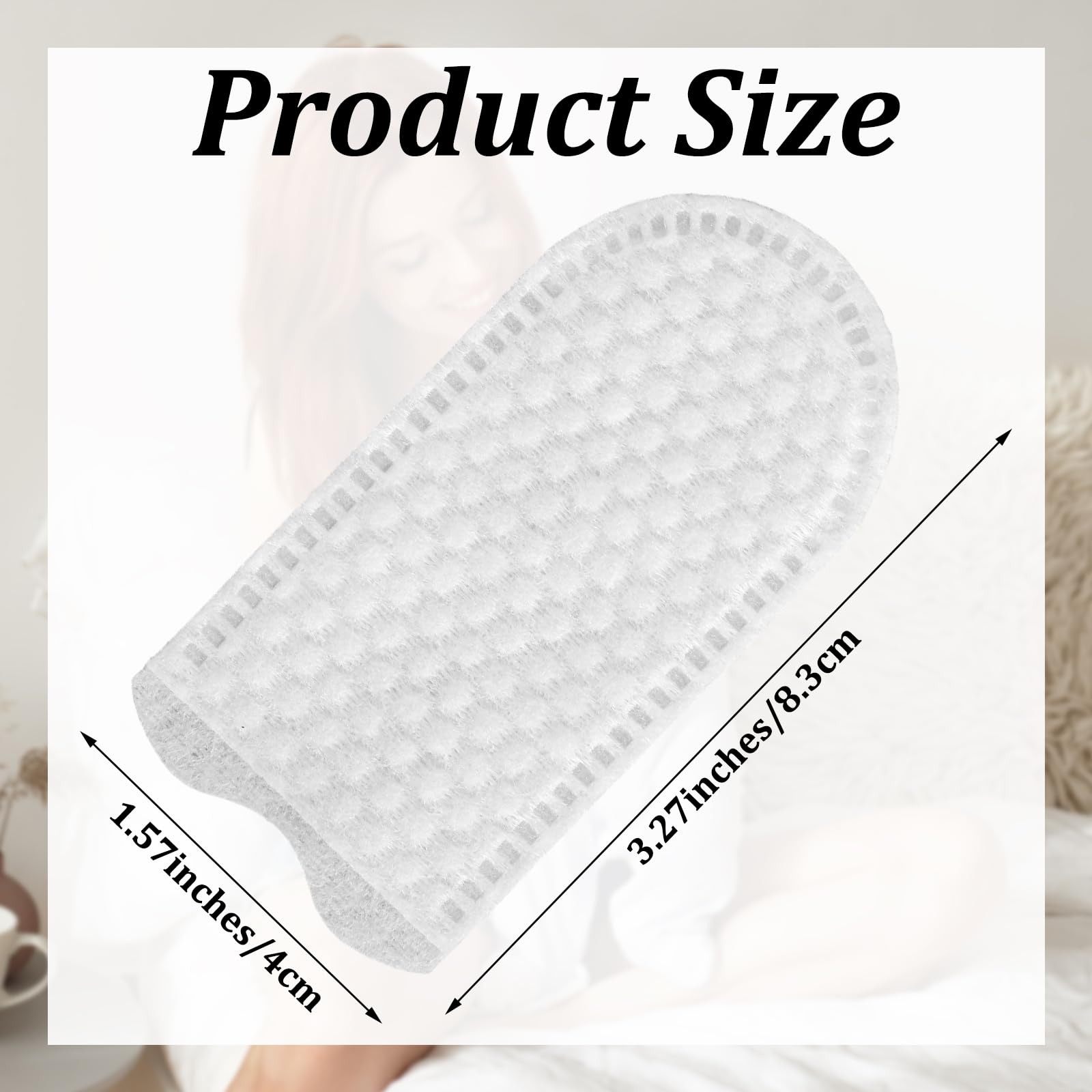 100 Pcs Cotton Finger Cots Dog Ear Wipes for Pet Ear Cleaning Cloth Finger Cots Fingers Covers Fingers Gloves Disposable for Nails Cleaning Dog Cat Teeth Cleanings Grooming Nail Trimming Precise Tasks - image 2