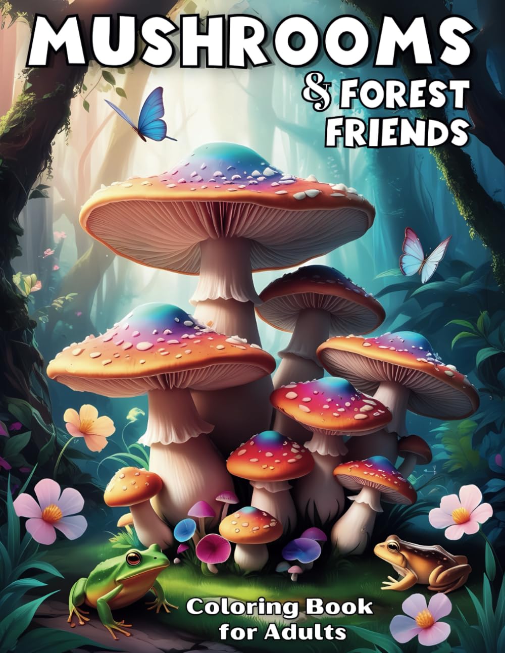Mushrooms & Forest Friends Coloring Book for Adults: Mindful Nature Scenes with Mushroom Facts for Relaxation and Stress Relief (The Mushroom Coloring ... Nature-Inspired Art for Calm and Creativity)