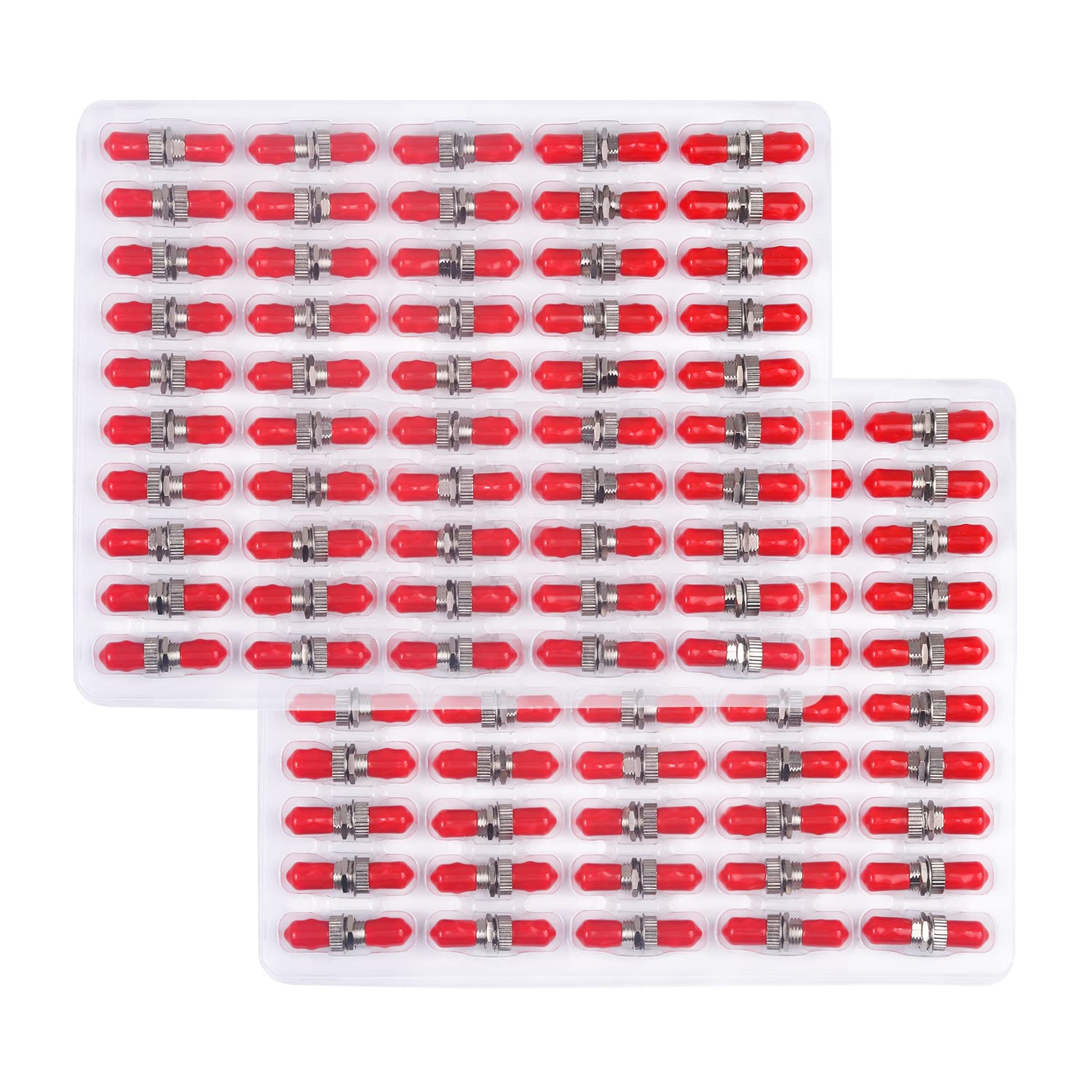 Lot de 100 coupleurs de fibre optique ST vers ST - Simplex monomode multimode