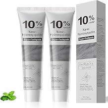 10% Nano Hydroxyapatite Toothpaste - Fluoride Free Mint Toothpaste,Protects and Strengthens Teeth,Natural Cleaning Oral for Adults-4.23 oz2 Pack