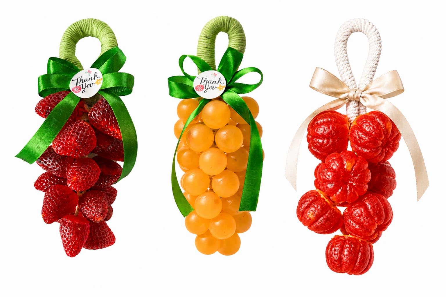 Strawberry Hanging Soap for Kids & Return Gifts | Cute Fruit Soap with Rope | Handmade for Bath & Hand Wash, Birthday, Gift Hampers (1 Grape 1 Strawberry)-image-13
